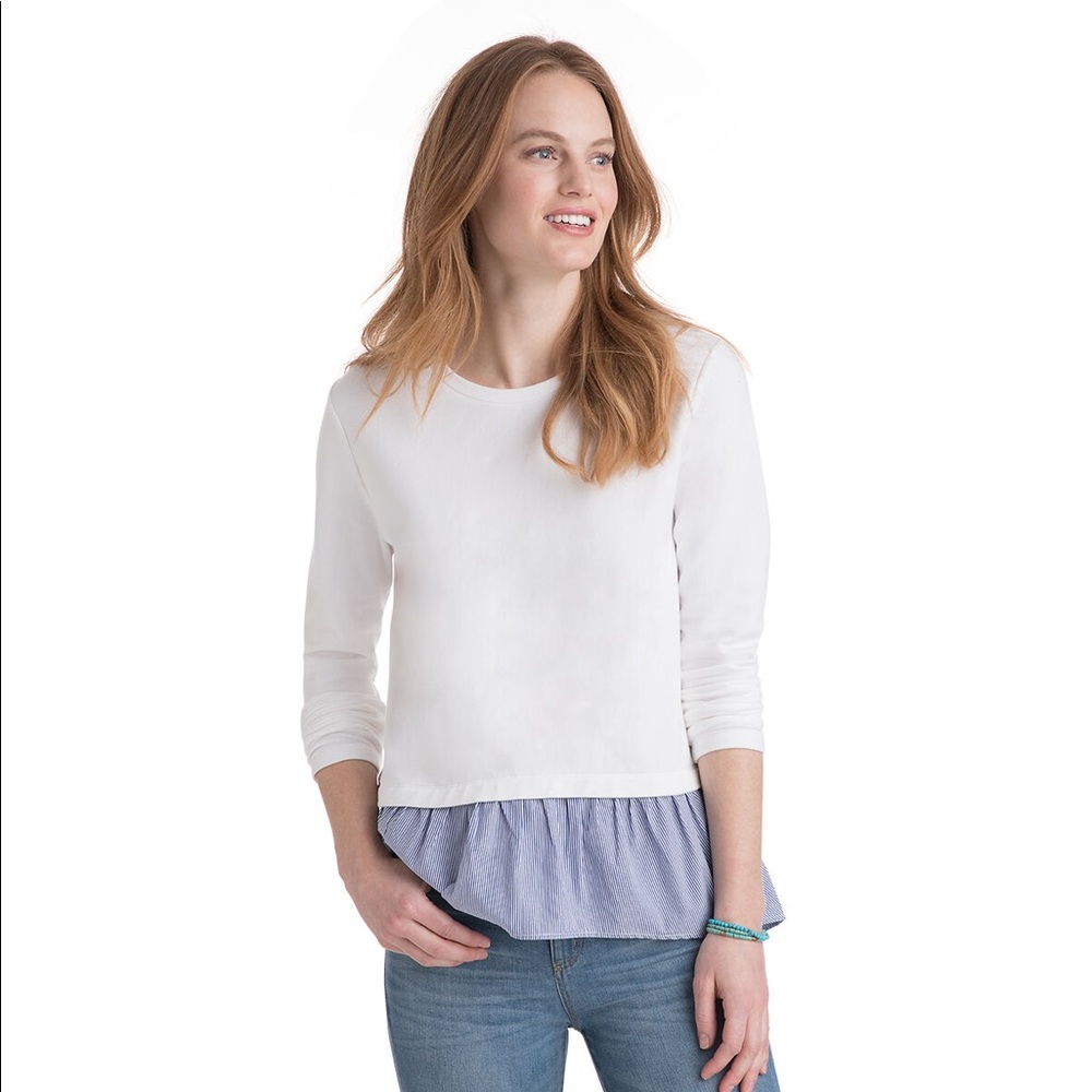 Vineyard Vines Mixed Media Sweatshirt